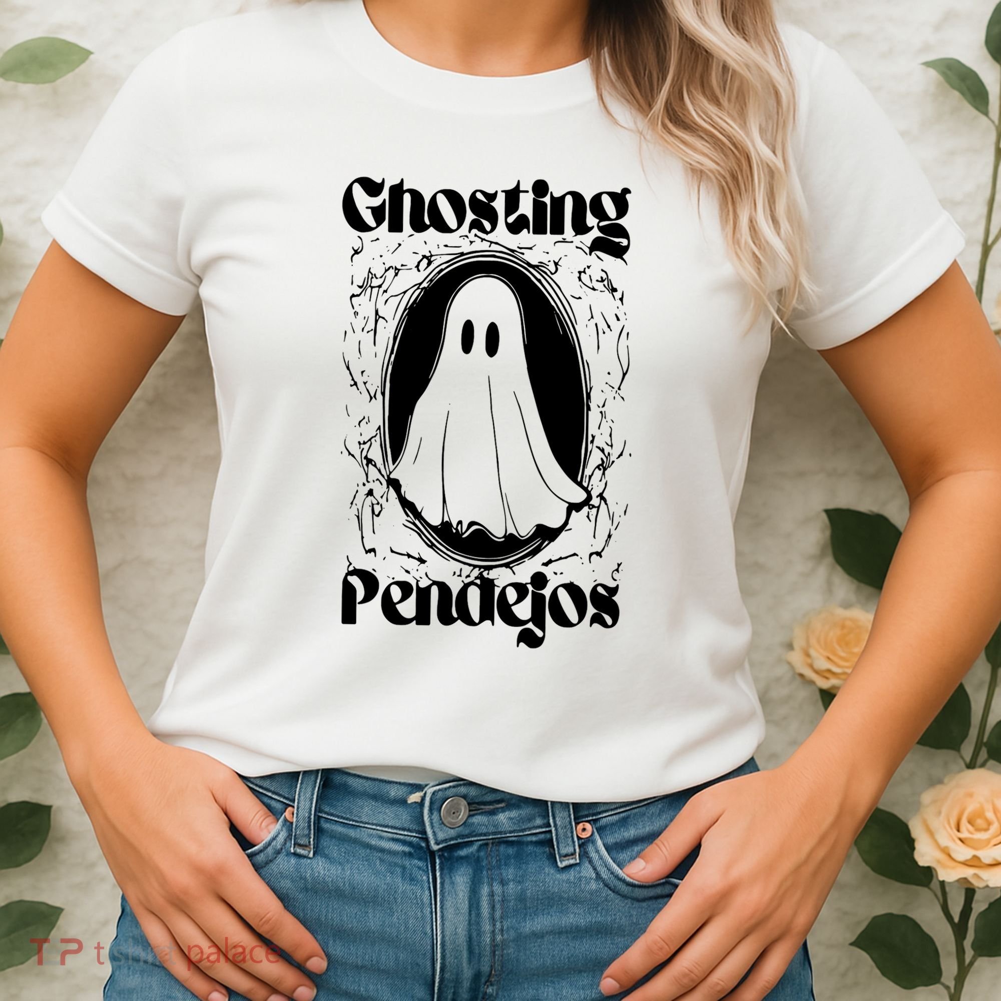 Ghosting Pendejos Funny Mexican Ghost Halloween Women's T-Shirt