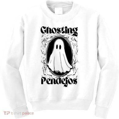 Ghosting Pendejos Funny Mexican Ghost Halloween Kids Sweatshirt