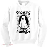 Ghosting Pendejos Funny Mexican Ghost Halloween Kids Sweatshirt thumb 0