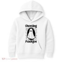 Ghosting Pendejos Funny Mexican Ghost Halloween Kids Hoodie thumb 0
