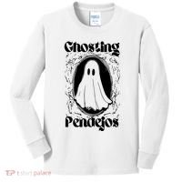 Ghosting Pendejos Funny Mexican Ghost Halloween Kids Long Sleeve Shirt thumb 0