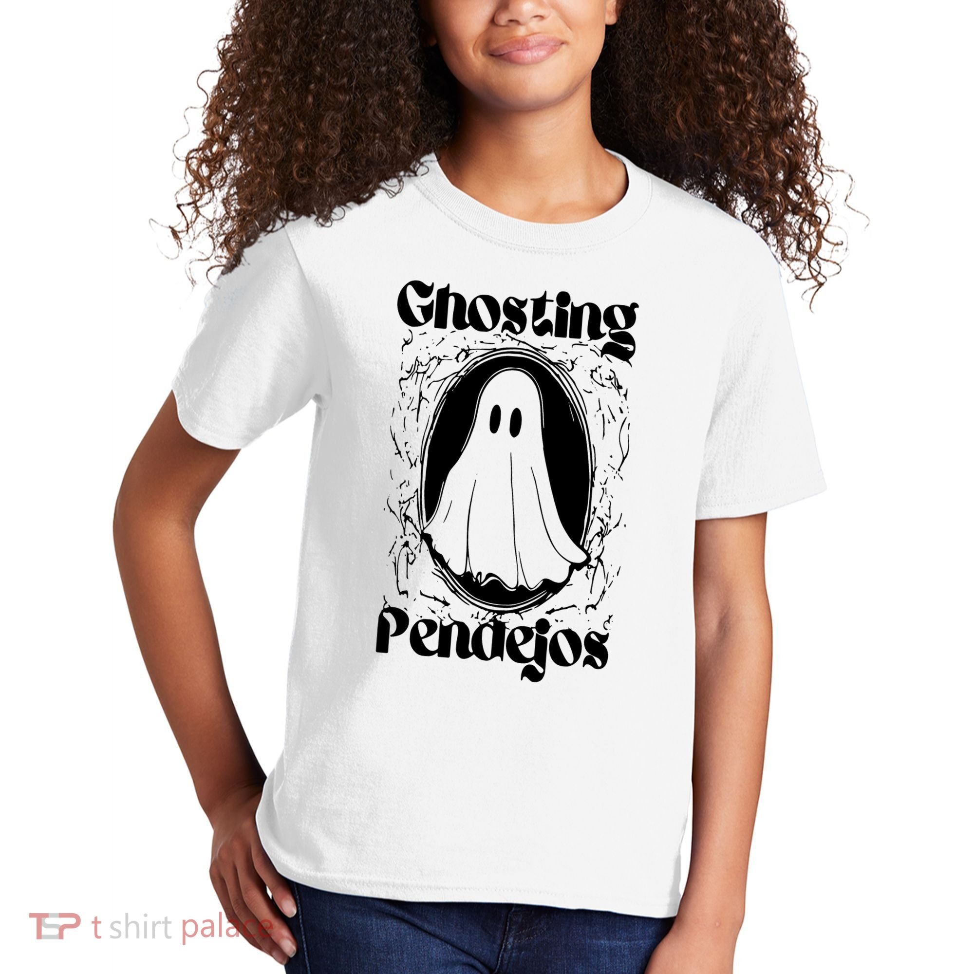Ghosting Pendejos Funny Mexican Ghost Halloween Kids T-Shirt