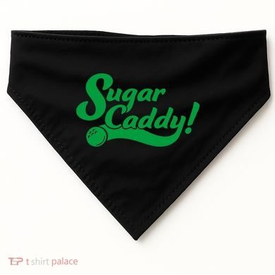 Golf Player Funny Caddy Costume Sugar Caddy Golf Tournament USA-Made Doggie Bandana