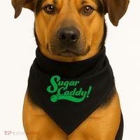 Golf Player Funny Caddy Costume Sugar Caddy Golf Tournament USA-Made Doggie Bandana thumb 1