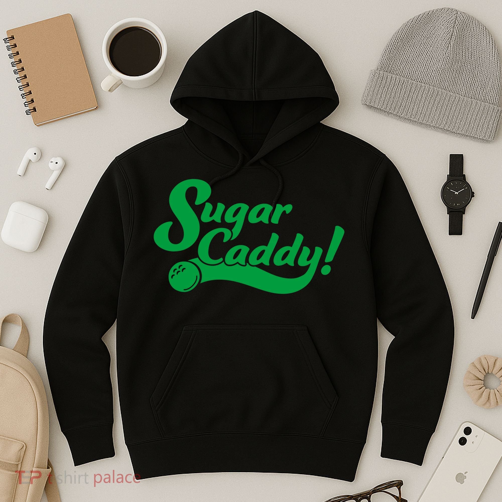 Golf Player Funny Caddy Costume Sugar Caddy Golf Tournament Hoodie