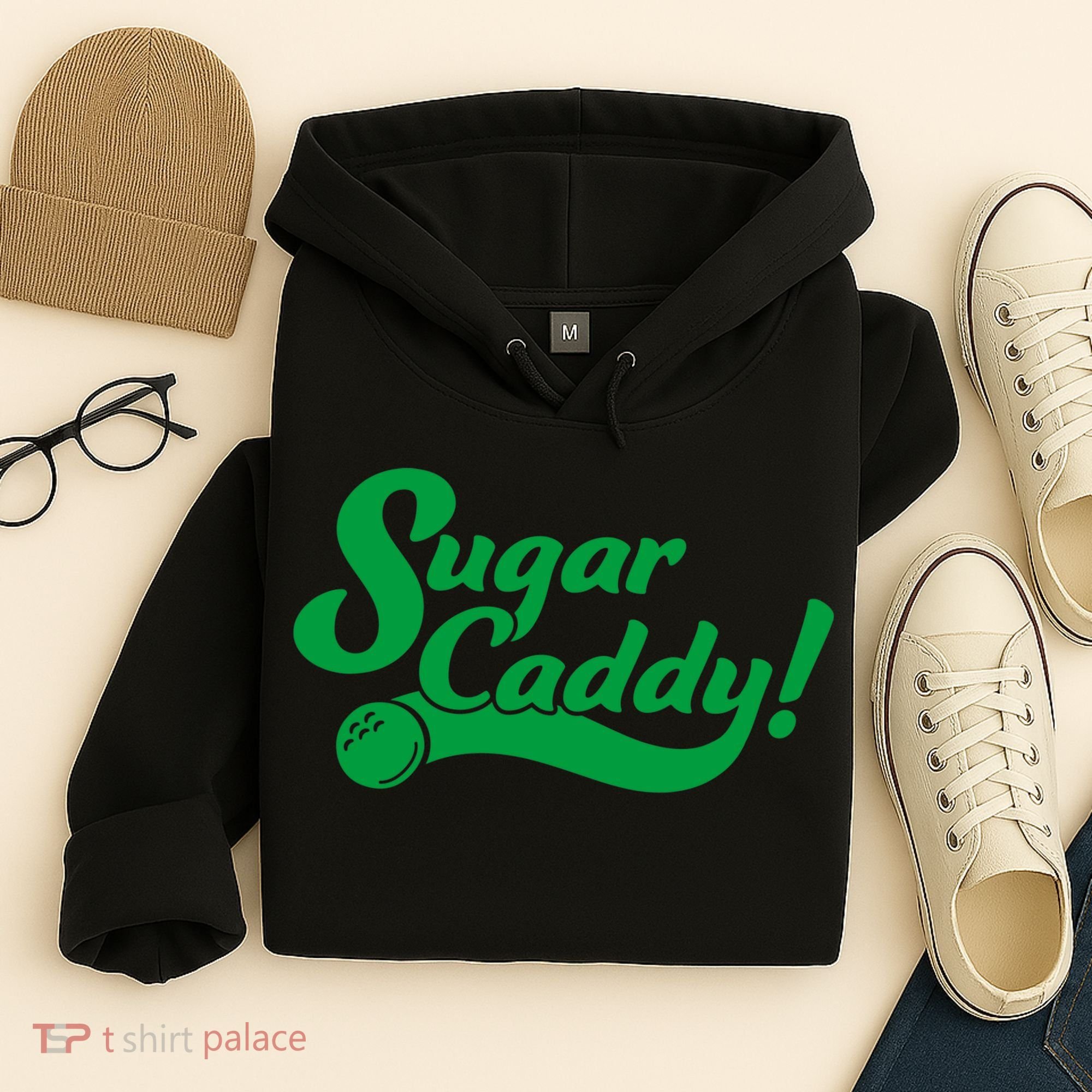 Golf Player Funny Caddy Costume Sugar Caddy Golf Tournament Hoodie