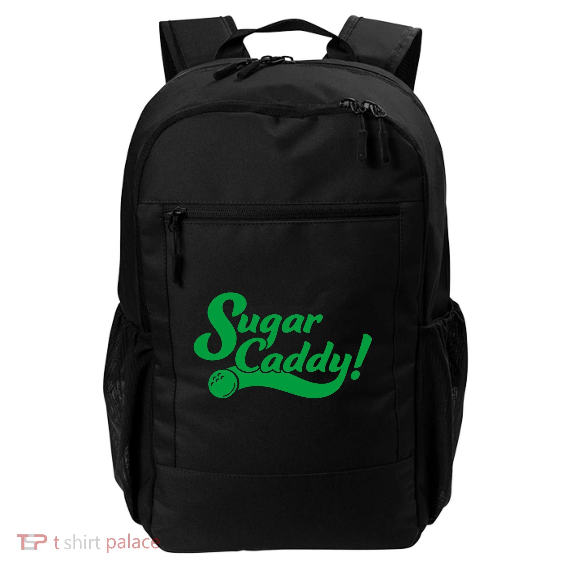 Golf Player Funny Caddy Costume Sugar Caddy Golf Tournament Backpack