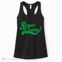 Golf Player Funny Caddy Costume Sugar Caddy Golf Tournament Women's Tank Top thumb 0