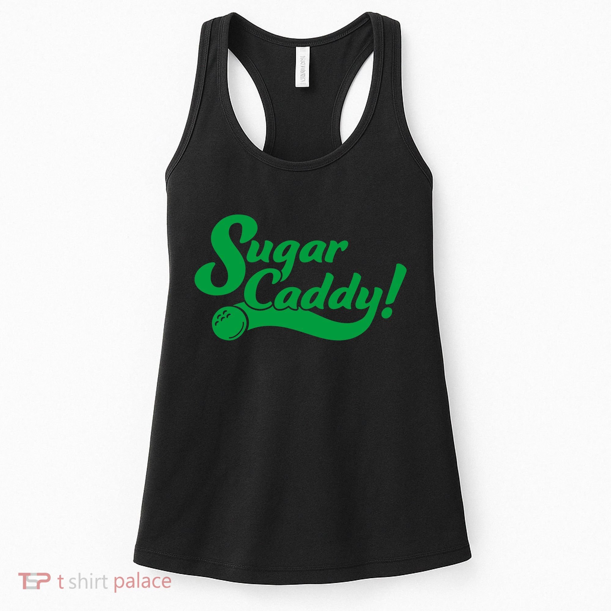 Golf Player Funny Caddy Costume Sugar Caddy Golf Tournament Women's Tank Top