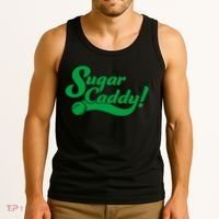 Golf Player Funny Caddy Costume Sugar Caddy Golf Tournament Tank Top thumb 3