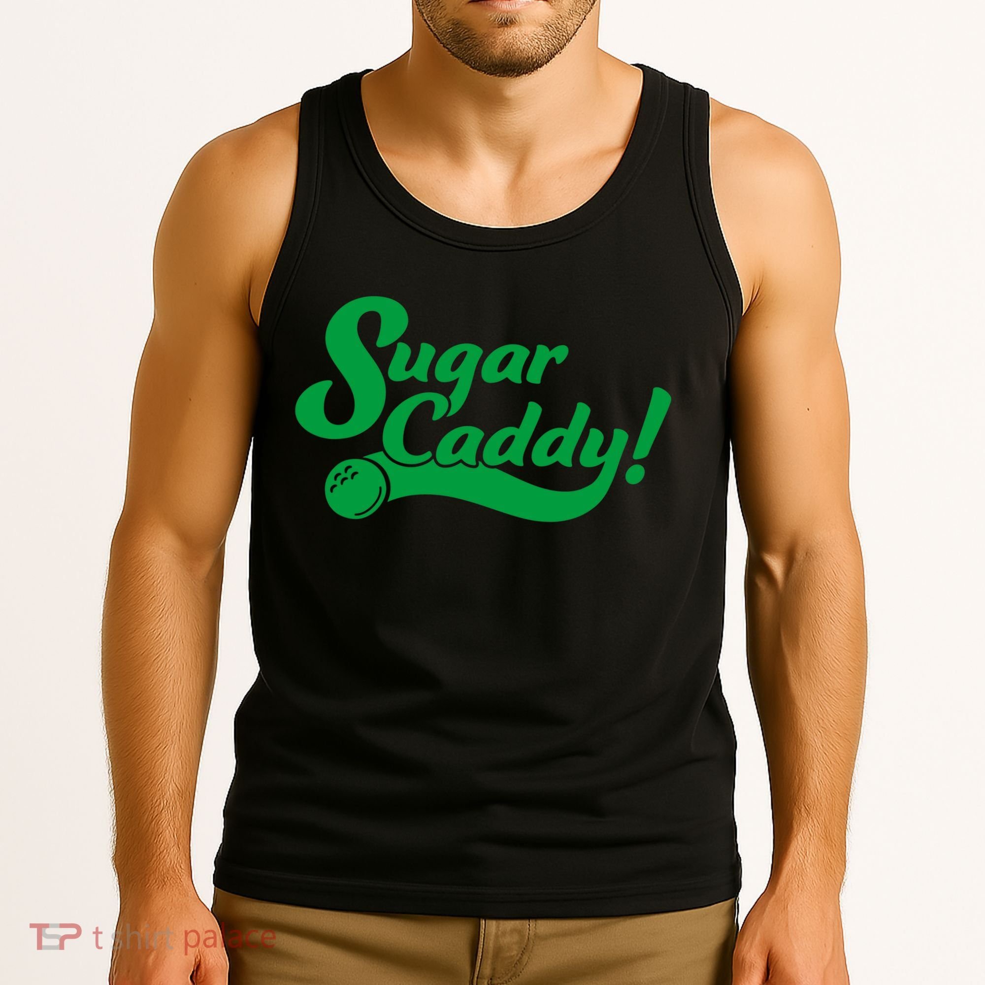 Golf Player Funny Caddy Costume Sugar Caddy Golf Tournament Tank Top