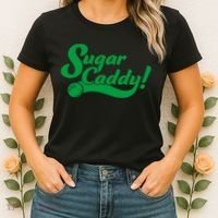 Golf Player Funny Caddy Costume Sugar Caddy Golf Tournament Women's T-Shirt thumb 2