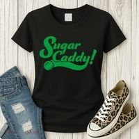 Golf Player Funny Caddy Costume Sugar Caddy Golf Tournament Women's T-Shirt thumb 3