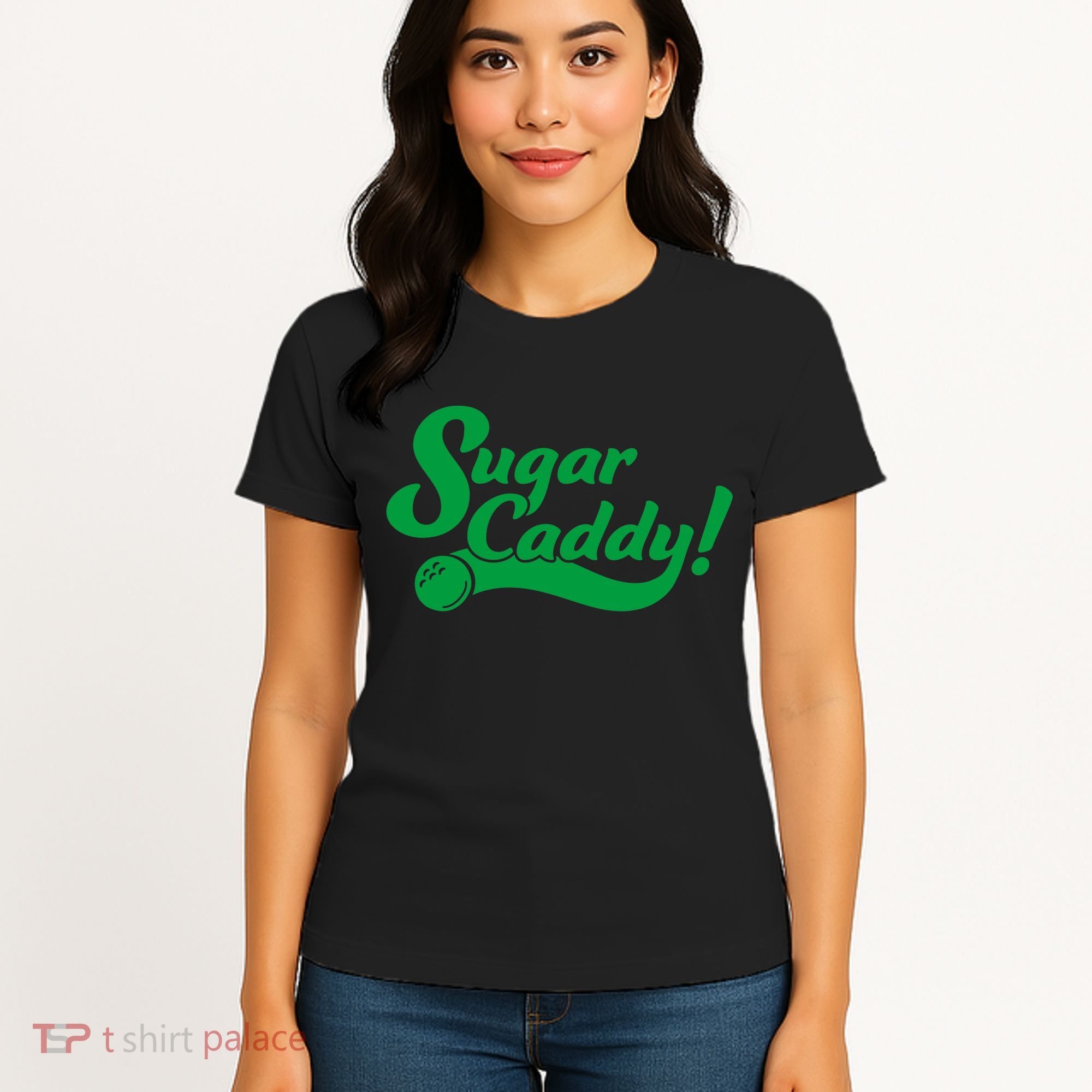 Golf Player Funny Caddy Costume Sugar Caddy Golf Tournament Women's T-Shirt