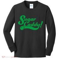 Golf Player Funny Caddy Costume Sugar Caddy Golf Tournament Kids Long Sleeve Shirt thumb 0