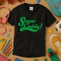 Golf Player Funny Caddy Costume Sugar Caddy Golf Tournament Kids T-Shirt thumb 3