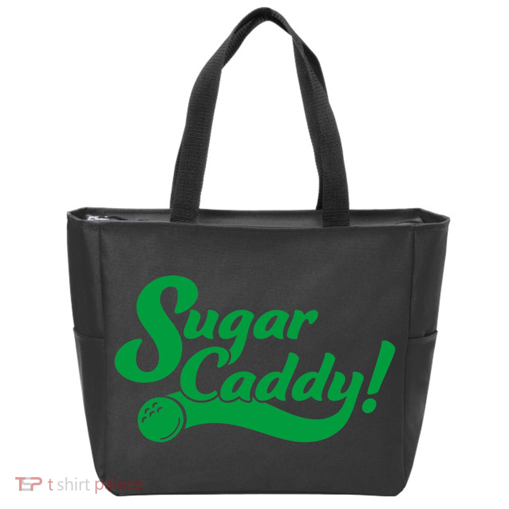 Golf Player Funny Caddy Costume Sugar Caddy Golf Tournament Tote Bag