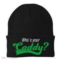 Golf Player Funny Caddy Costume Tournament Who´s Your Caddy Beanie thumb 0