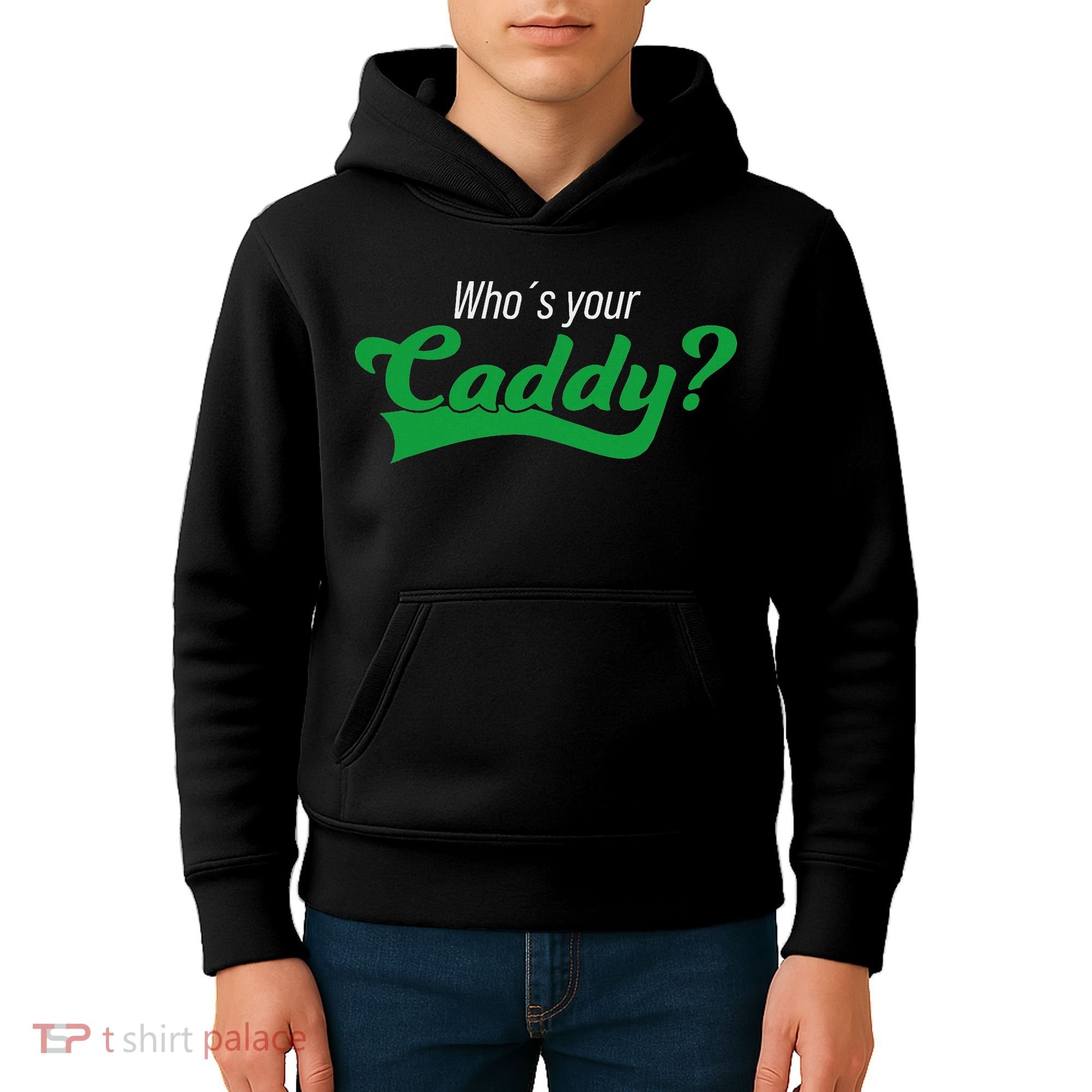 Golf Player Funny Caddy Costume Tournament Who´s Your Caddy Kids Hoodie