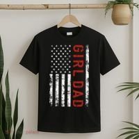 GirlDad Proud Father of Fathers Day Vintage T-Shirt thumb 2