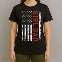 GirlDad Proud Father of Fathers Day Vintage T-Shirt thumb 4