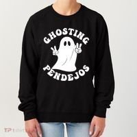 Ghosting Pendejos Funny Mexican Ghost Halloween Meme Women's Sweatshirt thumb 0