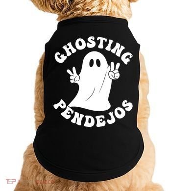 Ghosting Pendejos Funny Mexican Ghost Halloween Meme Doggie Tank