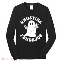 Ghosting Pendejos Funny Mexican Ghost Halloween Meme Long Sleeve Shirt thumb 0