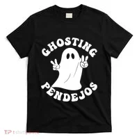 Ghosting Pendejos Funny Mexican Ghost Halloween Meme T-Shirt thumb 0