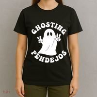 Ghosting Pendejos Funny Mexican Ghost Halloween Meme T-Shirt thumb 4