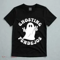 Ghosting Pendejos Funny Mexican Ghost Halloween Meme T-Shirt thumb 5