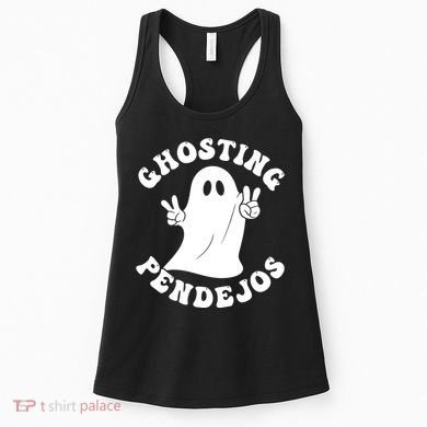 Ghosting Pendejos Funny Mexican Ghost Halloween Meme Women's Tank Top