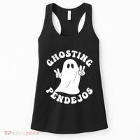 Ghosting Pendejos Funny Mexican Ghost Halloween Meme Women's Tank Top thumb 0