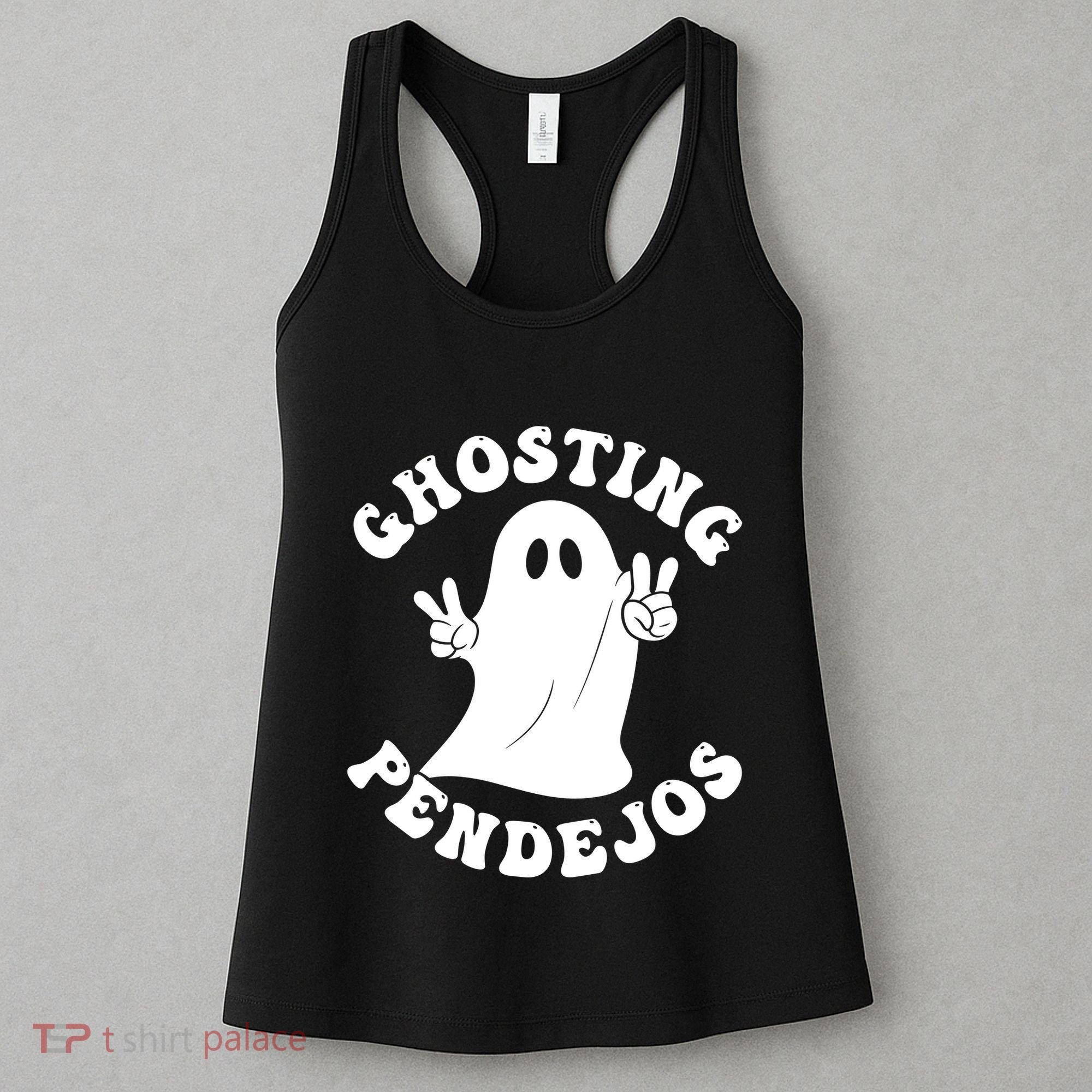Ghosting Pendejos Funny Mexican Ghost Halloween Meme Women's Tank Top