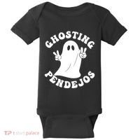 Ghosting Pendejos Funny Mexican Ghost Halloween Meme Baby Bodysuit thumb 0