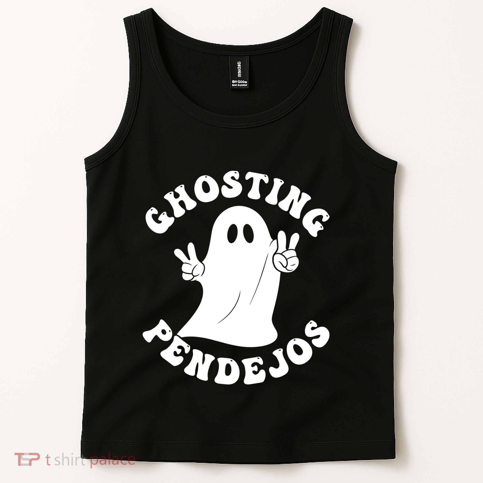 Ghosting Pendejos Funny Mexican Ghost Halloween Meme Tank Top