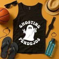 Ghosting Pendejos Funny Mexican Ghost Halloween Meme Tank Top thumb 4