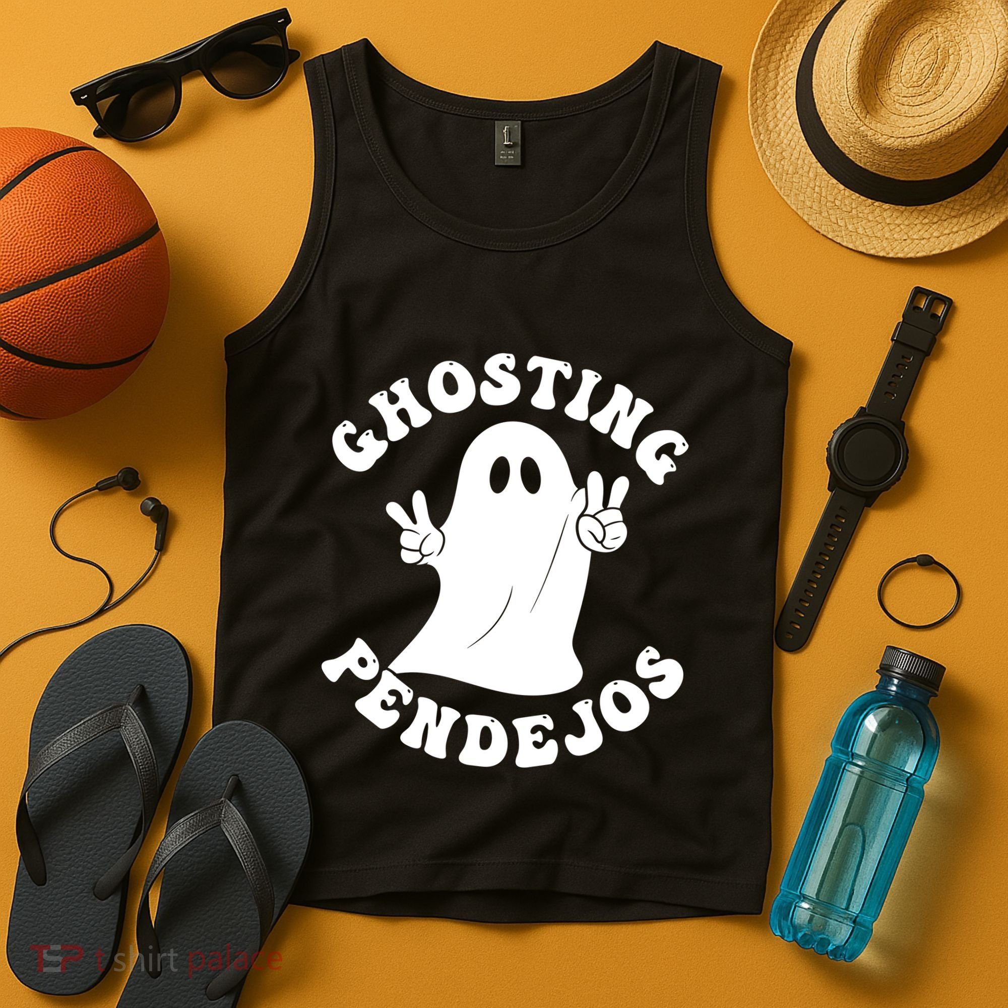 Ghosting Pendejos Funny Mexican Ghost Halloween Meme Tank Top