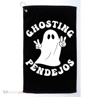 Ghosting Pendejos Funny Mexican Ghost Halloween Meme Golf Towel