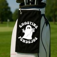 Ghosting Pendejos Funny Mexican Ghost Halloween Meme Golf Towel thumb 2