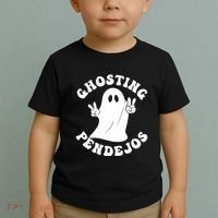 Ghosting Pendejos Funny Mexican Ghost Halloween Meme Toddler T-Shirt thumb 2