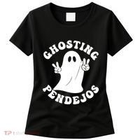 Ghosting Pendejos Funny Mexican Ghost Halloween Meme Women's T-Shirt thumb 0