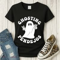 Ghosting Pendejos Funny Mexican Ghost Halloween Meme Women's T-Shirt thumb 3