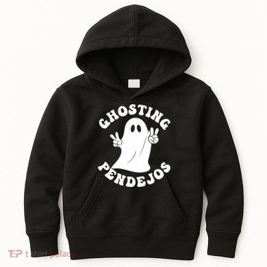 Ghosting Pendejos Funny Mexican Ghost Halloween Meme Kids Hoodie