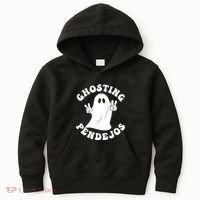 Ghosting Pendejos Funny Mexican Ghost Halloween Meme Kids Hoodie thumb 0