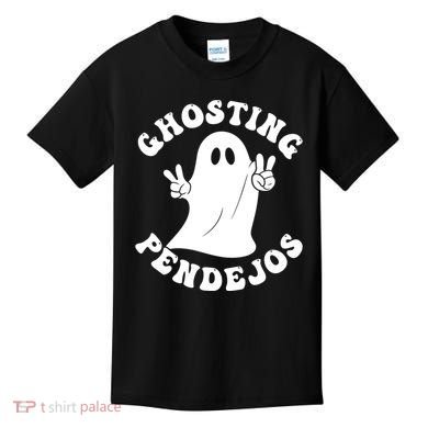 Ghosting Pendejos Funny Mexican Ghost Halloween Meme Kids T-Shirt