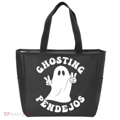 Ghosting Pendejos Funny Mexican Ghost Halloween Meme Tote Bag