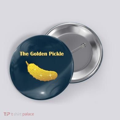 Golden Pickle, Fun Pickleball Shirt Button