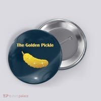 Golden Pickle, Fun Pickleball Shirt Button thumb 0