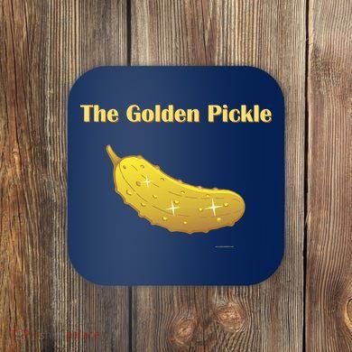 Golden Pickle, Fun Pickleball Shirt Coaster